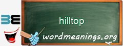 WordMeaning blackboard for hilltop